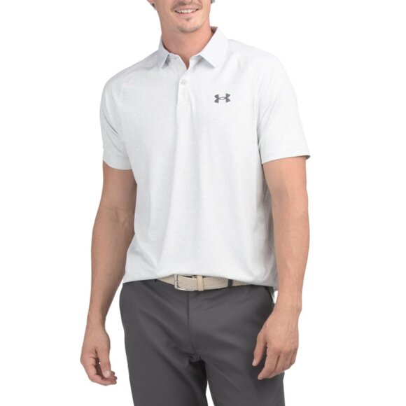 UNDER ARMOUR Halo Gray Iso Chill Polo - Picture 1 of 1